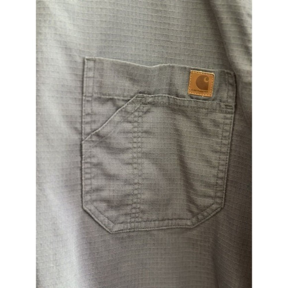 Carhartt Solid Ripstop‎ Scrub Utility Men’s Top, Size Large, Color Gray - Picture 3 of 5